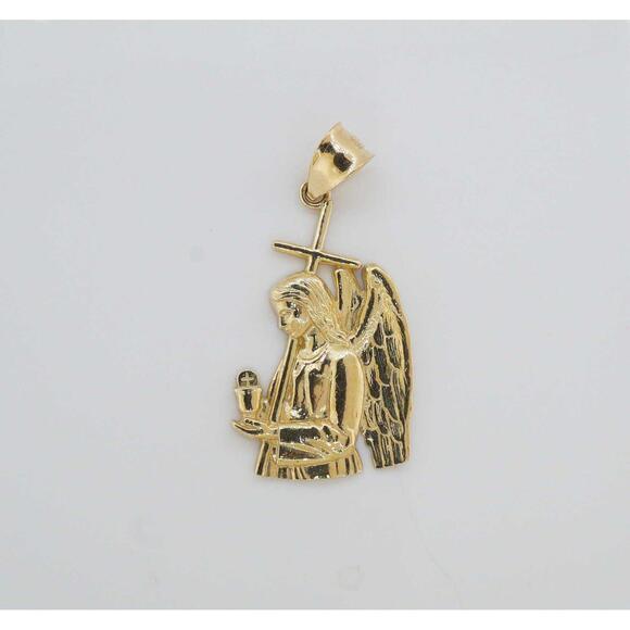 10k Estate Yellow Gold Angel Pendant - Gram Weight 2.80 - Vintage Jewelry